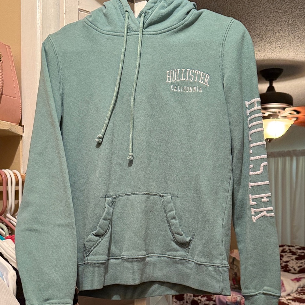 Hollister Women's Mint Hoodie